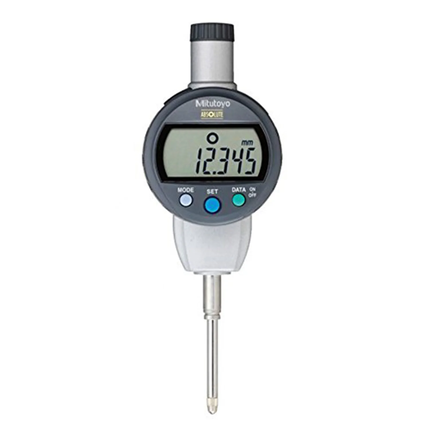 

Mitutoyo 543-474B Absolute LCD Digimatic Indicator, ID-C Standard Type, M2.5X0.45 Thread, 8mm Stem Dia,Flat Back,0-25.4mm Range.