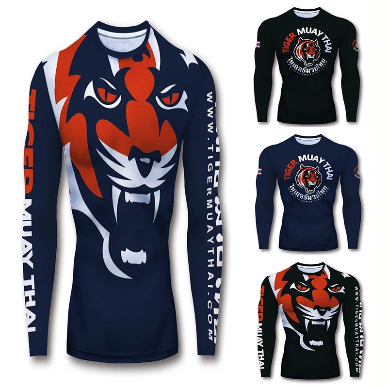 

Fitness Men's short sleeve T-shirt Casual quick dry Tiger print Slim Fit shirt Men's Sports Running Summer Wear 2022