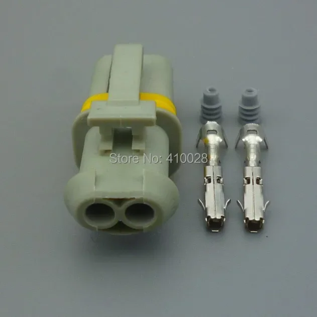 Worldgolden 1 5 мм 2-контактный женский серый автомобильный разъем автоматическая вилка