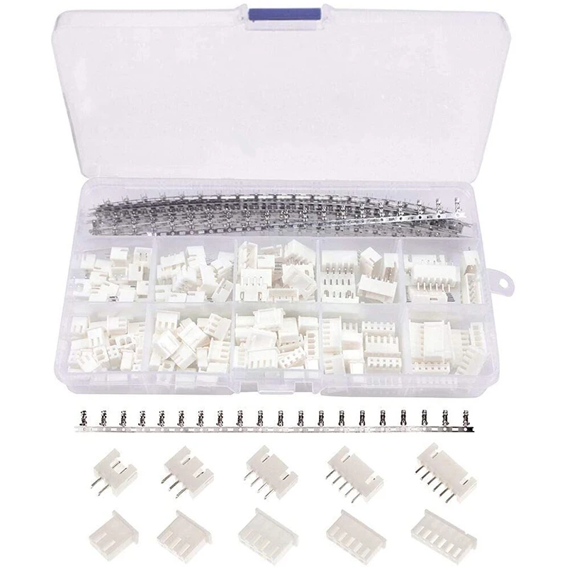 

BEAU-460Pcs 2.54Mm JST-XH Connector Kit With 2.54Mm Female Pin Header And 2/3/4/5/6 Pin Housing Connector Adapter Plug