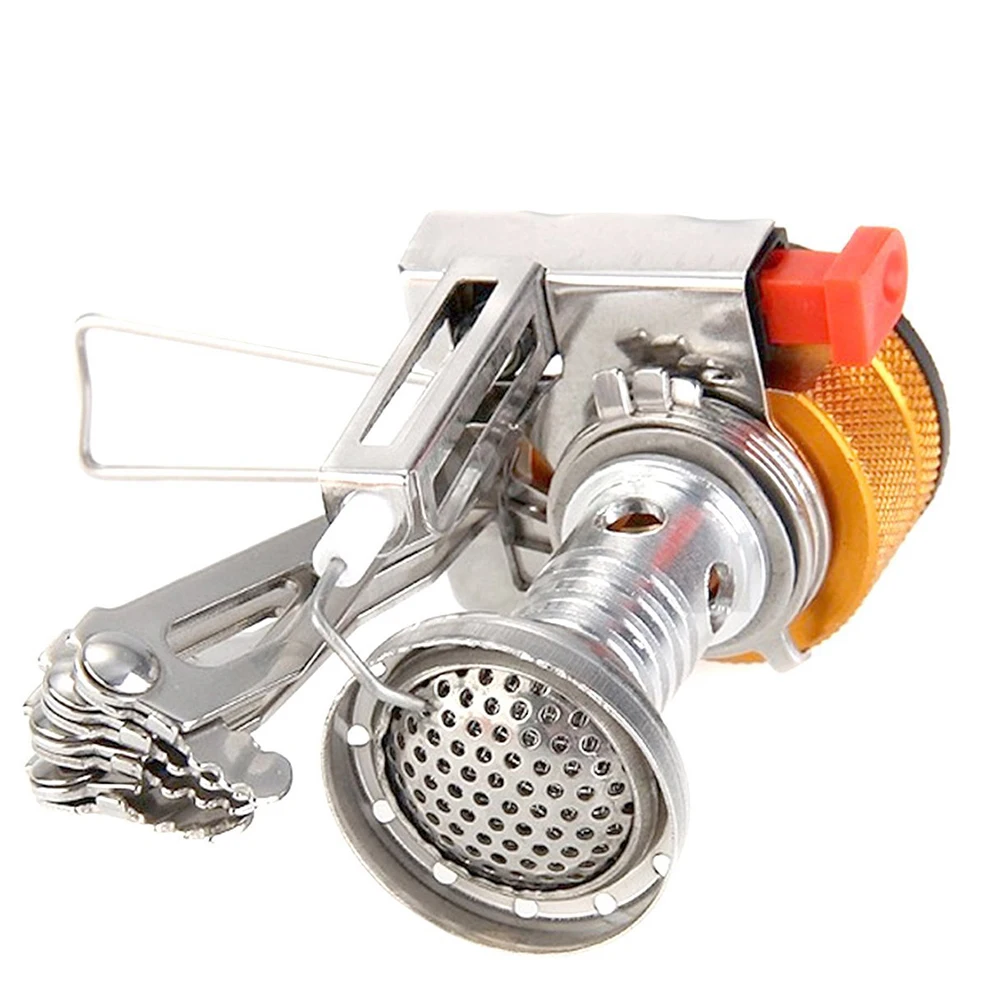 Ultralight Portable Outdoor Picnic Gas Burner Foldable Camping Mini Steel Stove Case for Backpacking &amp Hiking |