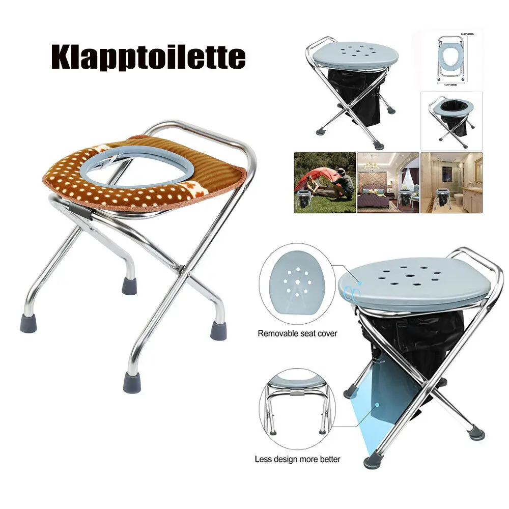 

Outdoor Portable Kids Toilet Folding Baby Potty Infant Kids Toilet Training Seat Travel Camping Outdoors Metal Potty Toilet Seat