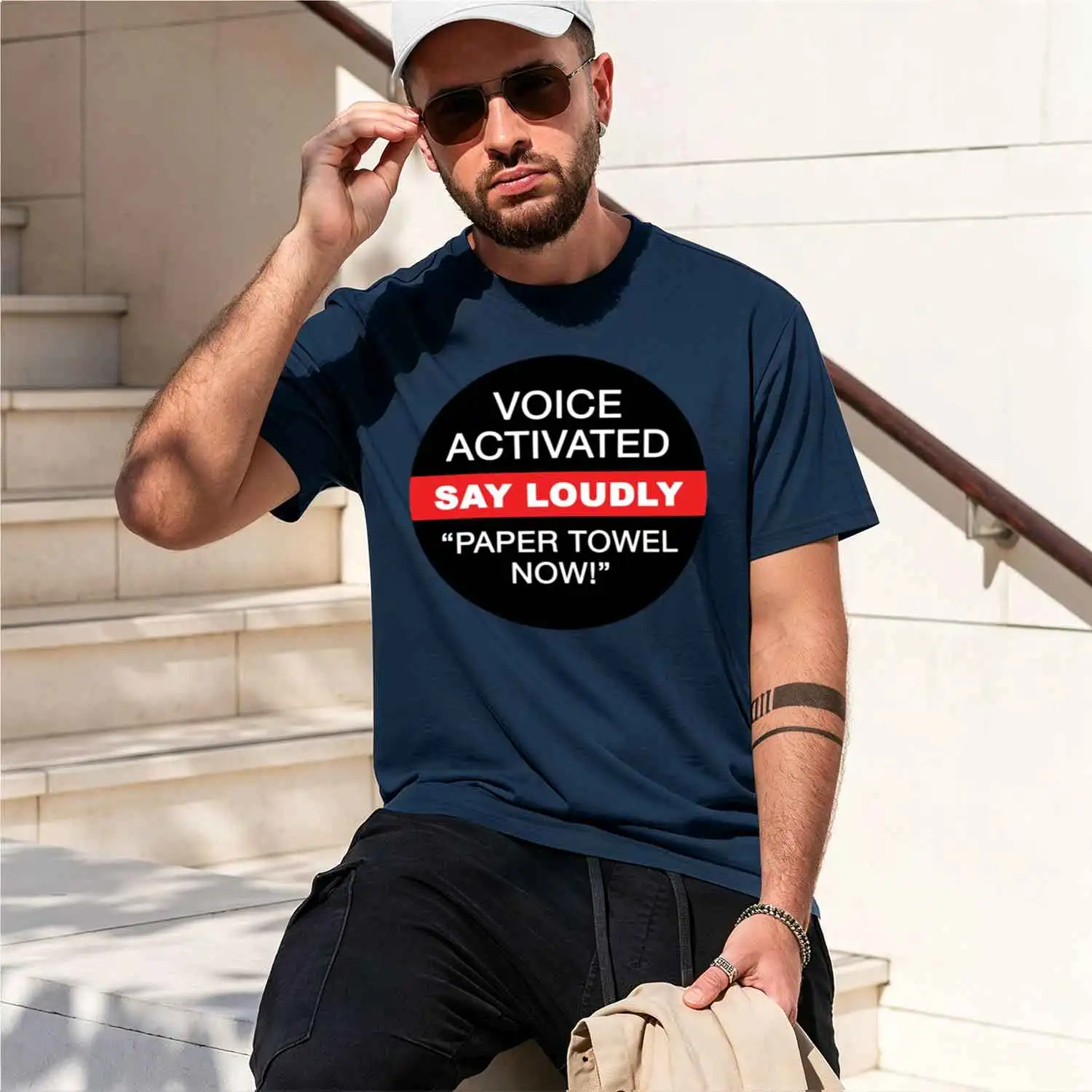 Фото Футболка Hpy Anniversary nald Sticker 2026, новая модель, мужская, с коротким рукавом, круглым вырезом, классическая, повседневная, в различных цветах и размерах, для Dai №3