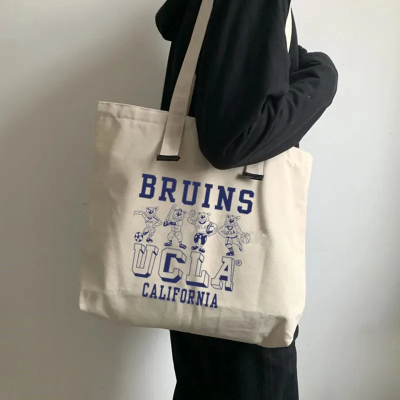 

Женская Холщовая Сумка на плечо Zarxcop с принтом медведя, Женская Повседневная сумка, сумка-тоут, вместительная хлопковая многоразовая женская сумка