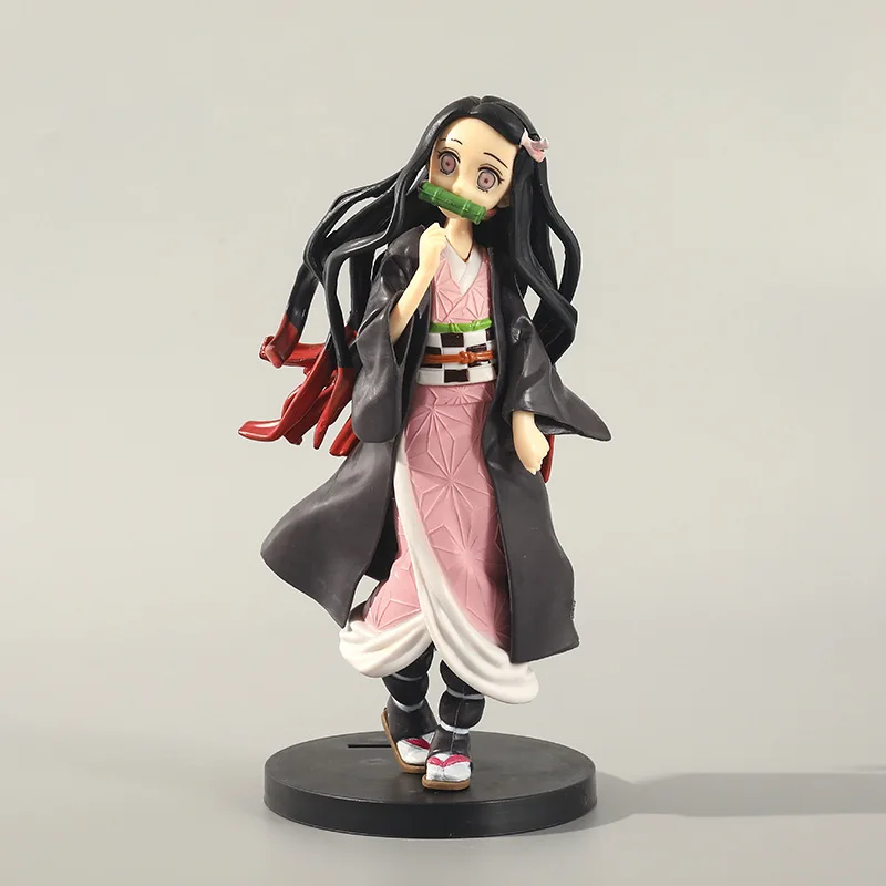 

17.5cm Anime & Manga Demon Slayer Kimetsu No Yaiba Kamado Nezuko Action Figures PVC Hand Do Model Doll Furnishing Articles Toys