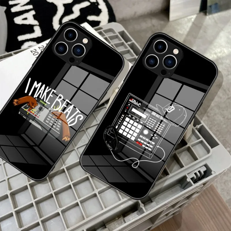 

J Dilla Merch Drum Machine Beat Akai Mpc Hip Hop Rap Phone Case Glass For IPhone 14 13 11 12 Plus X 13 Pro MAX XR XS MINI Covers