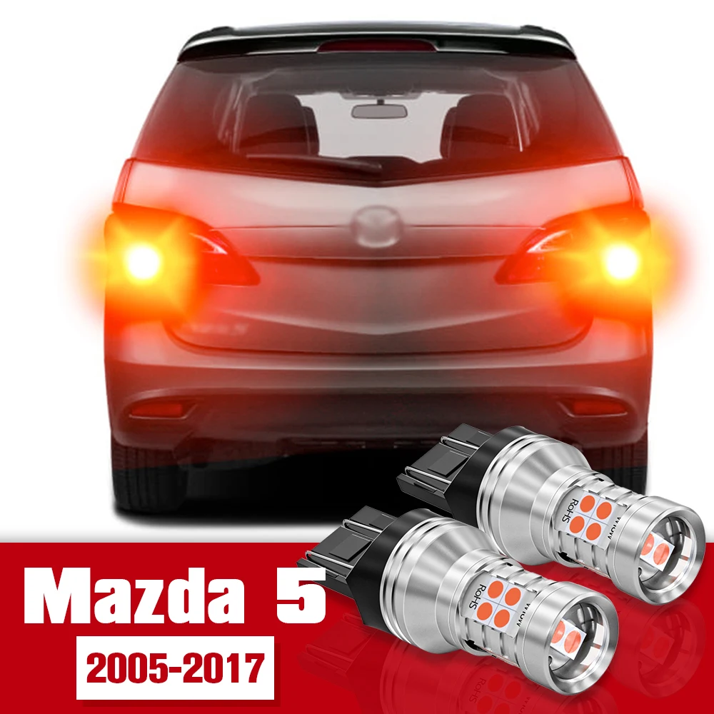 

2pcs Brake Light Accessories LED Bulb Lamp For Mazda 5 2005-2017 2006 2007 2008 2009 2010 2011 2012 2013 2014 2015 2016