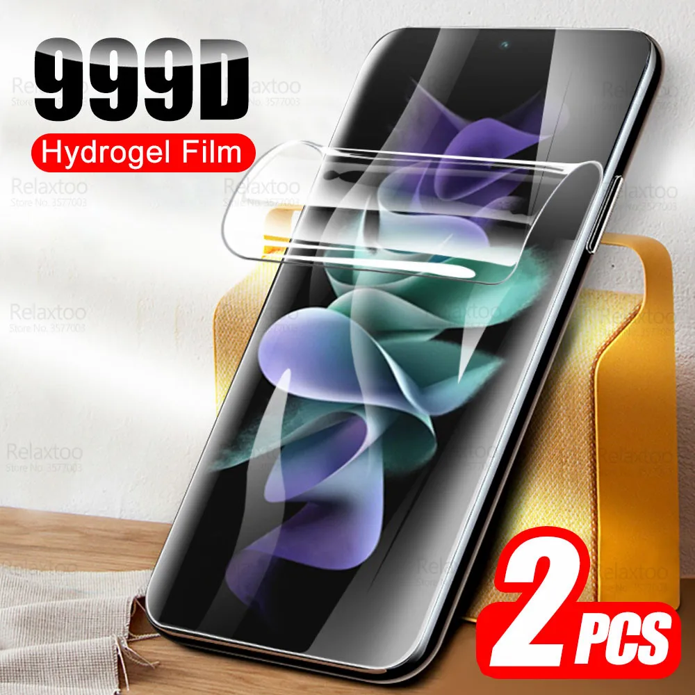 

2Pcs Full Curved Soft Film For Samsung Galaxy Z Flip 4 Hydrogel Film ZFlip4 ZFlip 4 Flip4 5G Screen Protector Not Tempered Glass