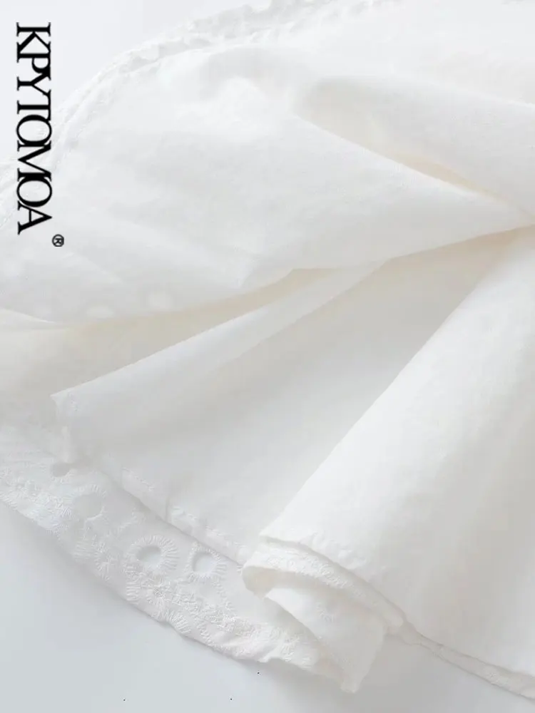 Женское винтажное мини-платье KPYTOMOA модное платье с ремнем и вышивкой коротким