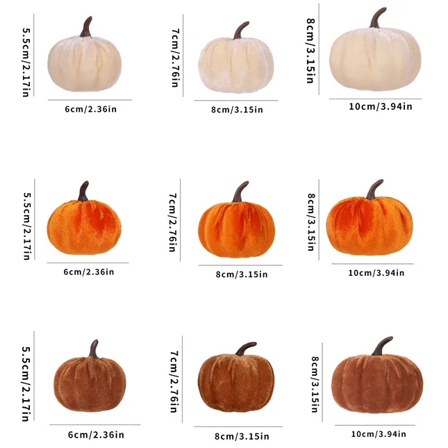 

Бархатная искусственная тыква