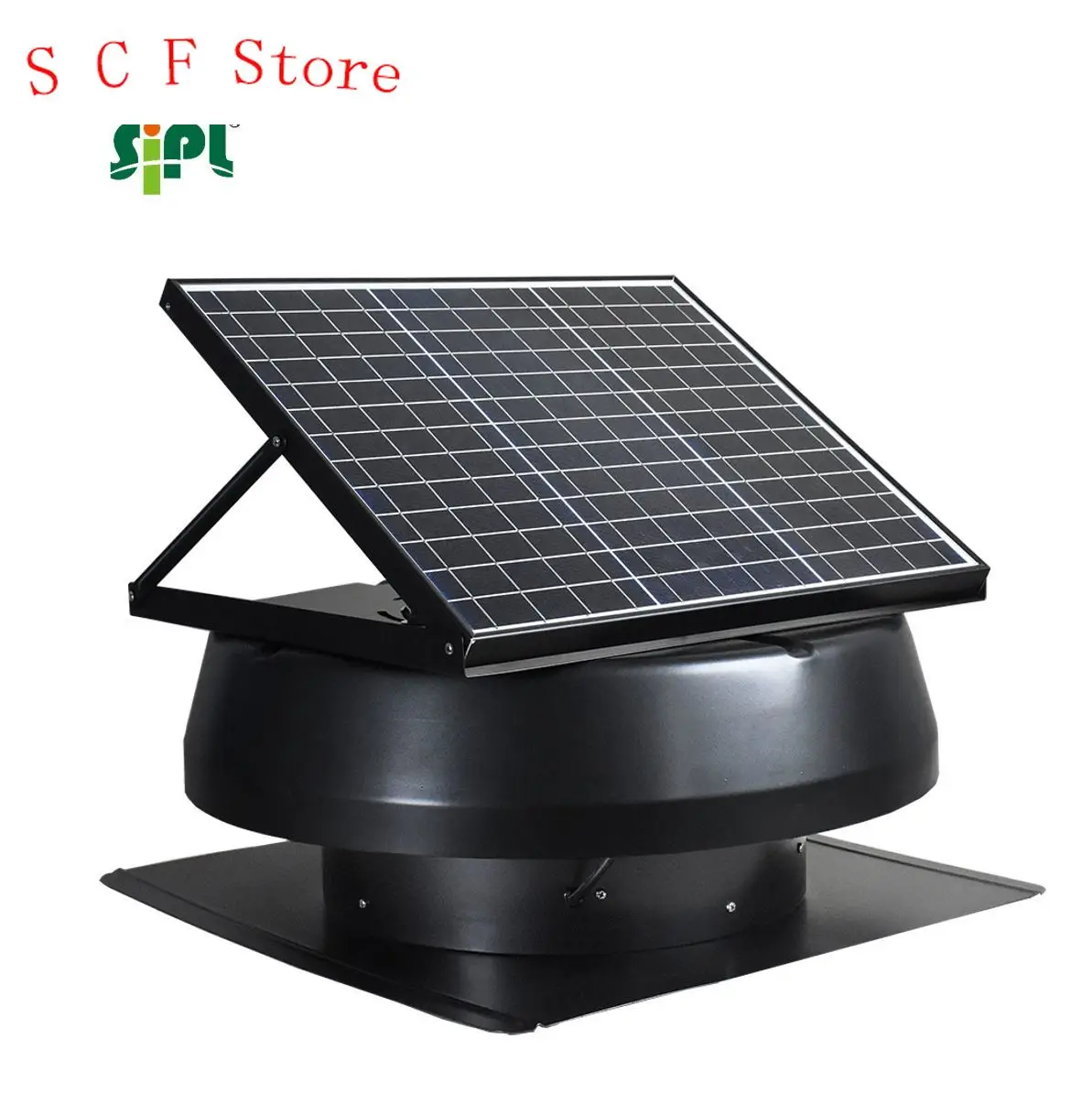 

Industrial Roof Ventilation Equipment 30W 14'' Active Solar Powered Roof Venting Air Exhaust Fan For Warehouse / Workshop