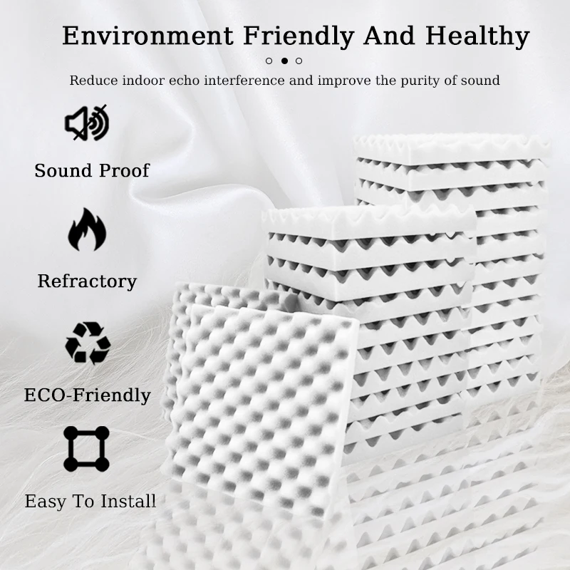 Акустическая пена TOUO яичный желоб звукоизоляционная 6/12/24 шт. музыкальная студия