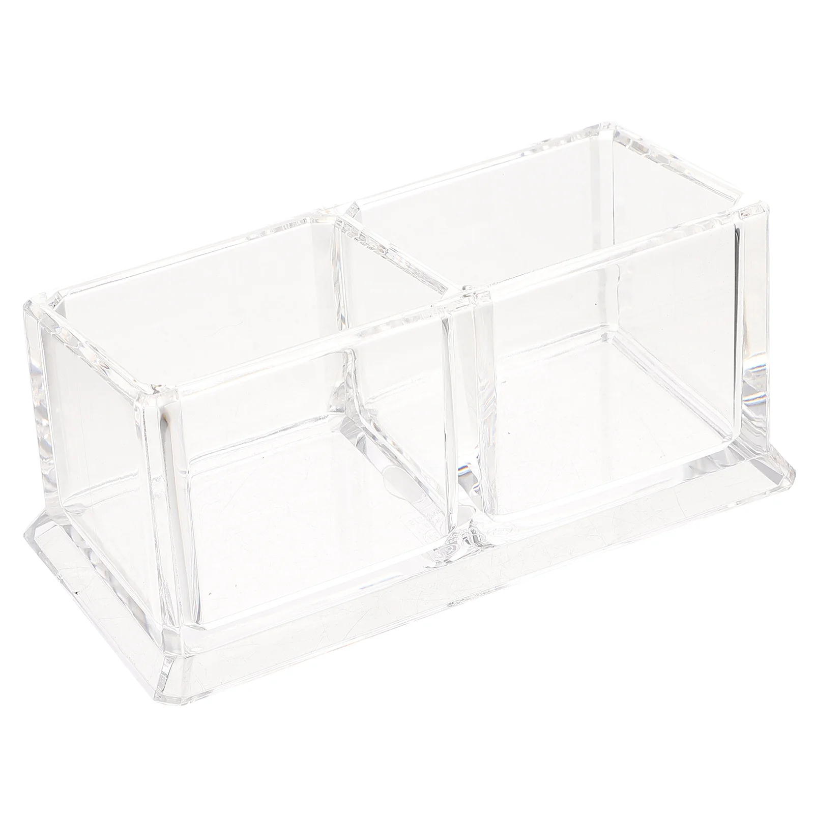 

Tea Organizer Box Holder Storage Coffee Packet Sugar Clear Acrylic Condiment Divided Countertop Kitchen Desktop Drawer Seasoning