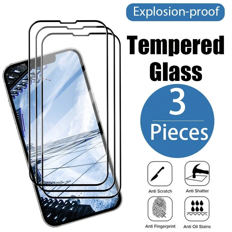 

Защитное стекло для iPhone 7, 8, 6, 6s Plus, X, 3 шт.