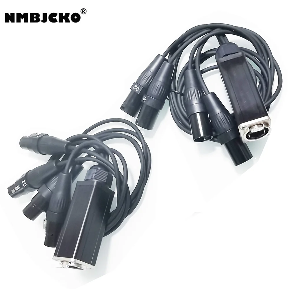 NMBJCKO 2 шт./лот XLR Audio Snake 4-канальный 3-контактный многосетевой разрыв для сцены и студии записи