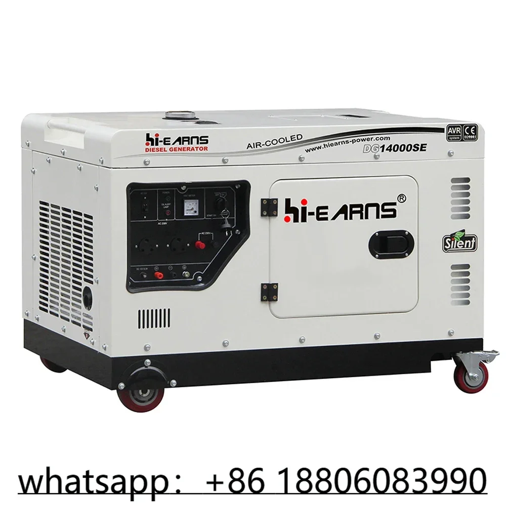 Портативный бесшумный генератор 10 кВт 13 кВА 50 Гц 220 В 230 цена с двигателем die-sel 1102F