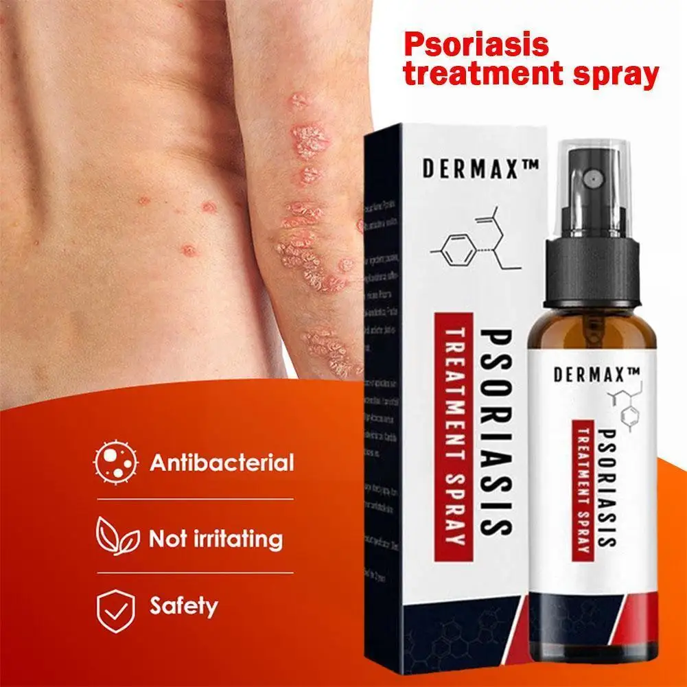 

2023 Herbal Psoriasis Treatment Spray Dermatitis Eczema Spray Eczema Psoriasis Skin Cream Care Antibacterial 30ml