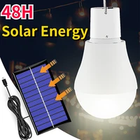 rechargeable light led lantern outdoor waterproof solar bulb hanging lamp courtyard garden portable camping lights outdoors