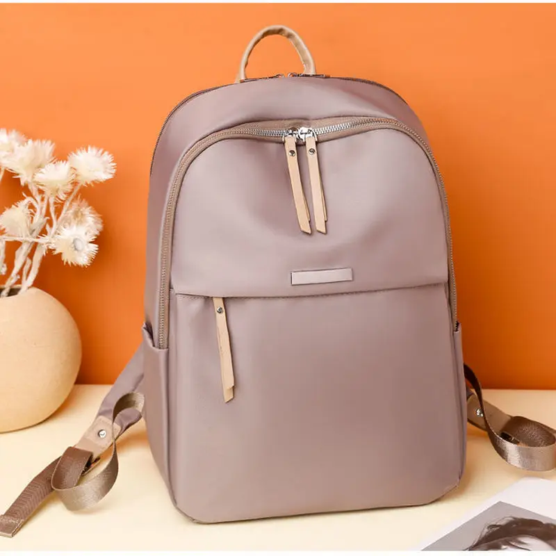 

Casual Backpack Women Oxford Simple Korean Ladies Anti Theft Backpack 13.3 Inch Laptop Young Bagpack 2022