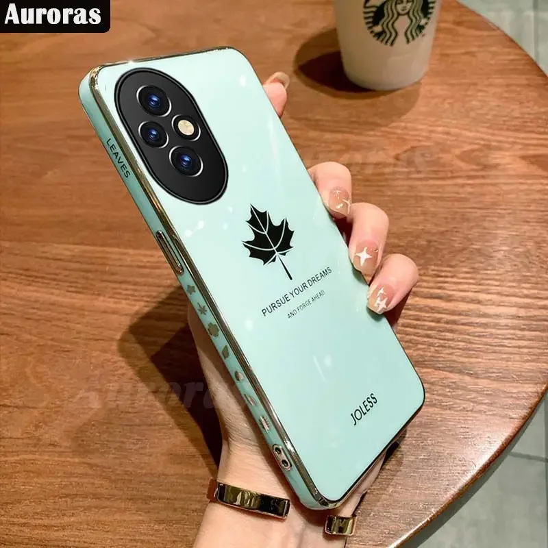 Силиконовый чехол с рисунком кленового листа для Honor 200 Pro Lite pro