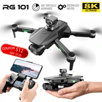 mini drone 8k hd dual camera infrared obstacle avoidance height holding mode foldable telecontrolled toy aircraft