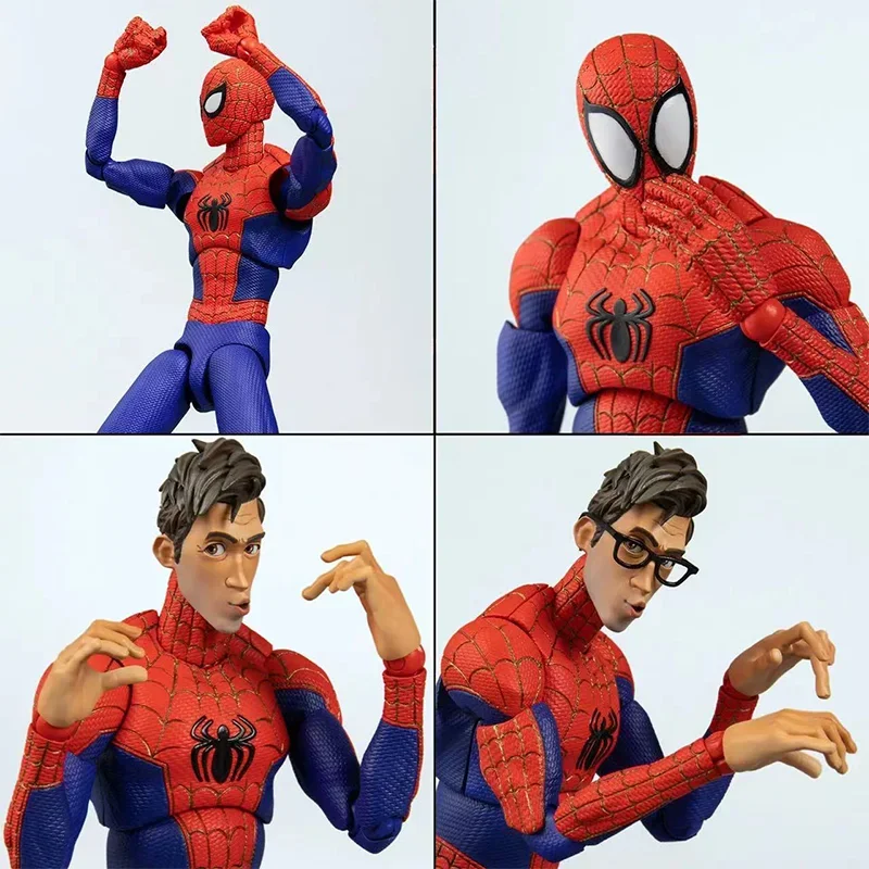 Original Sentinel Sv Action Series Peter Parker Spider Man Into The Verse Genuine In Stock Anime Collection Model Toys