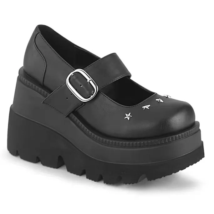 

Новые весенние туфли на танкетке на толстой подошве для девушек, увеличивающие рост, обувь jk в студенческом стиле, женские кожаные туфли со ...