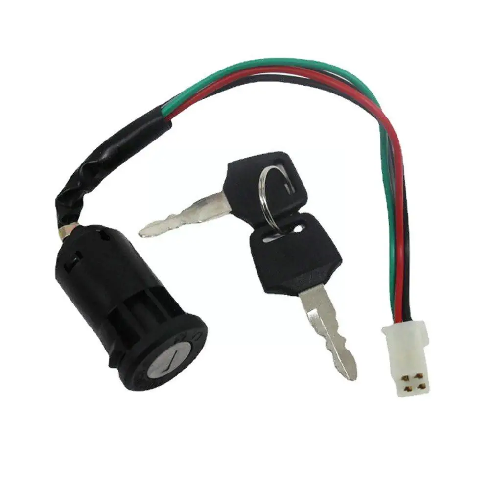 

4 Wires Female Plug Ignition Switch Set For 4 Stroke 50cc 70cc 90cc 110cc 125cc Dirt Bike Pit Bike Trail Bike Atv Quad V3u4