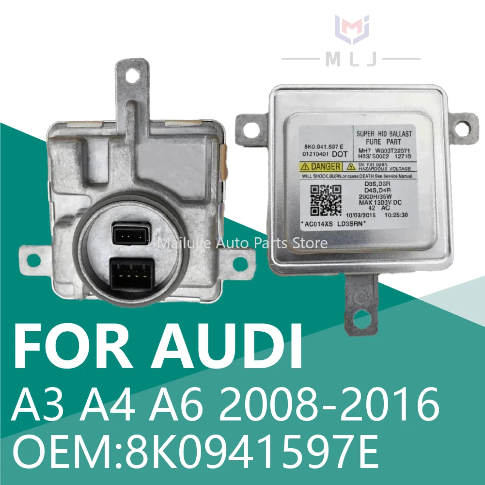 Фото OEM 8K0941597E для AUDI A3 A4 A6 2008-2016 фар «ангельские глазки» 8K0 941 597E HID модуль балласта автомобильные аксессуары 8K0941597E №1