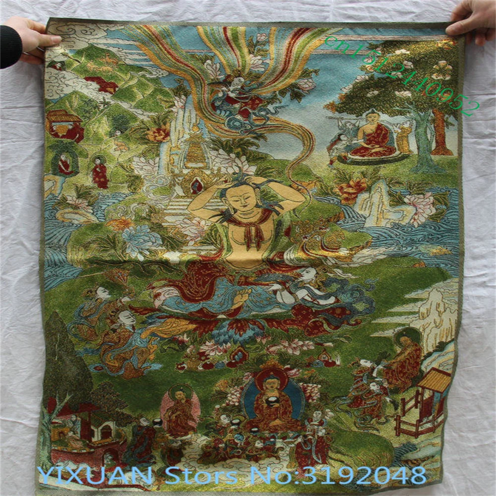 

Thangka embroidery decorative painting religious Buddha hanging painting mural