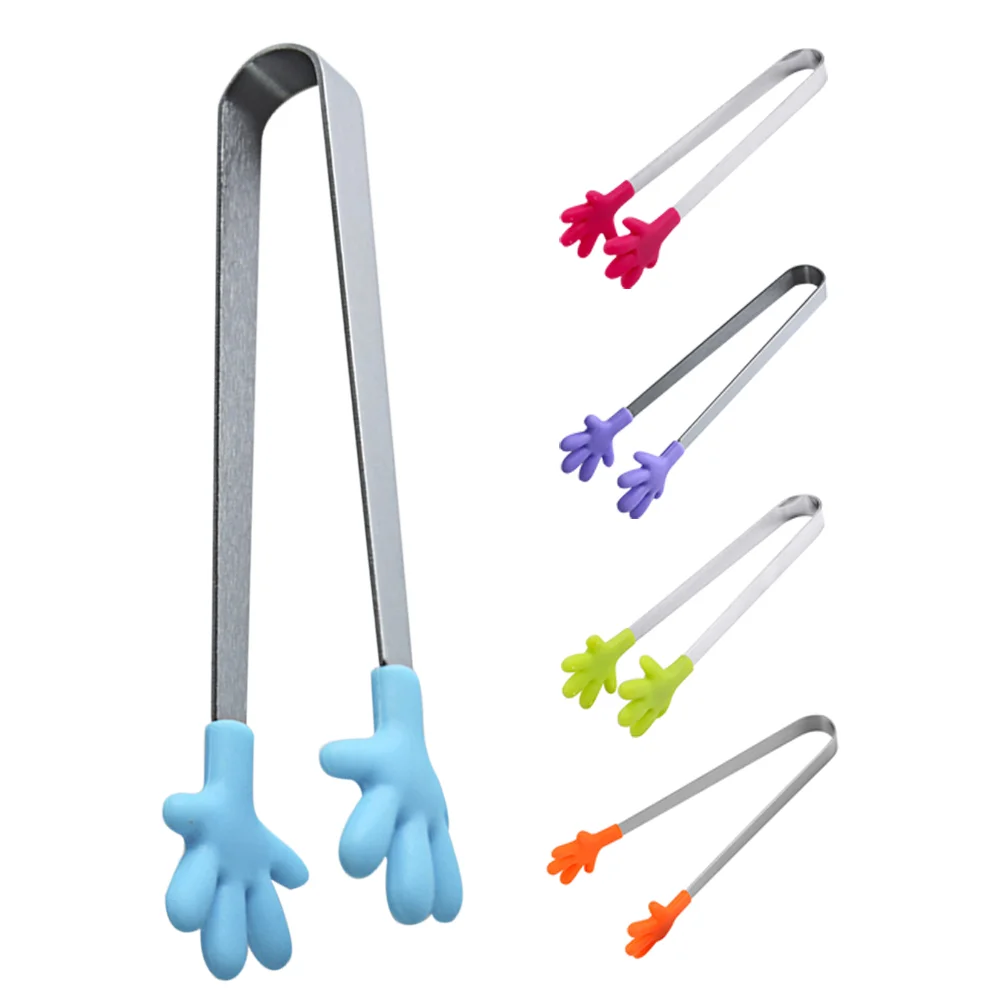 5 шт. силиконовые зажимы для ладони мини-щипцы рук детей пинцеты выборки еды
