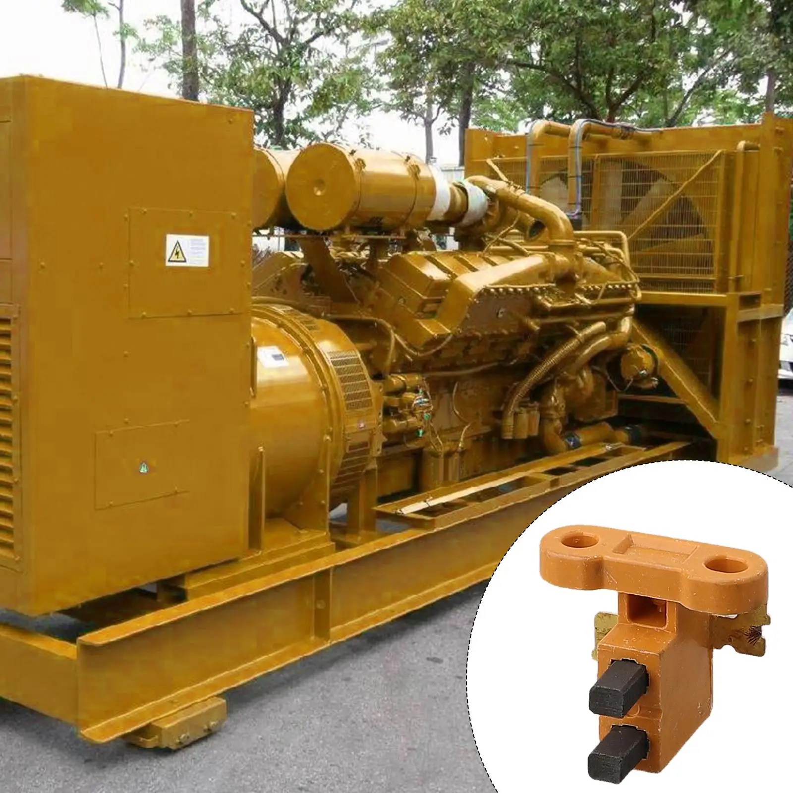 1 шт. держатель угольной щетки бензинового генератора 168/188F для Китая 2-3 кВт и GX390 5-8