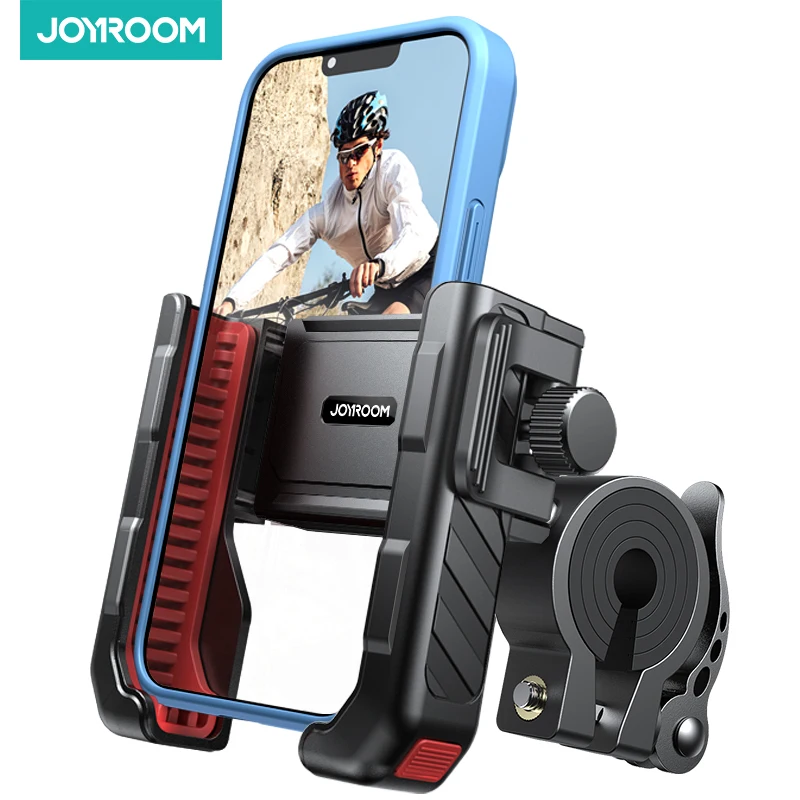 

Ударопрочный велосипедный держатель для телефона Joyroom, обзор 360 °, управление одной рукой, велосипедный держатель для телефонов 4,7-7 дюймов