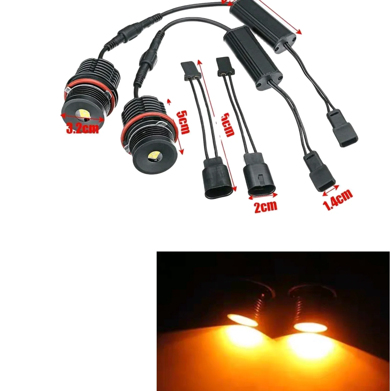 

80 Вт светодиодные кольцевые лампы Angel Eyes E63 E53 E39 E87 E83 M5 M6 для bmw