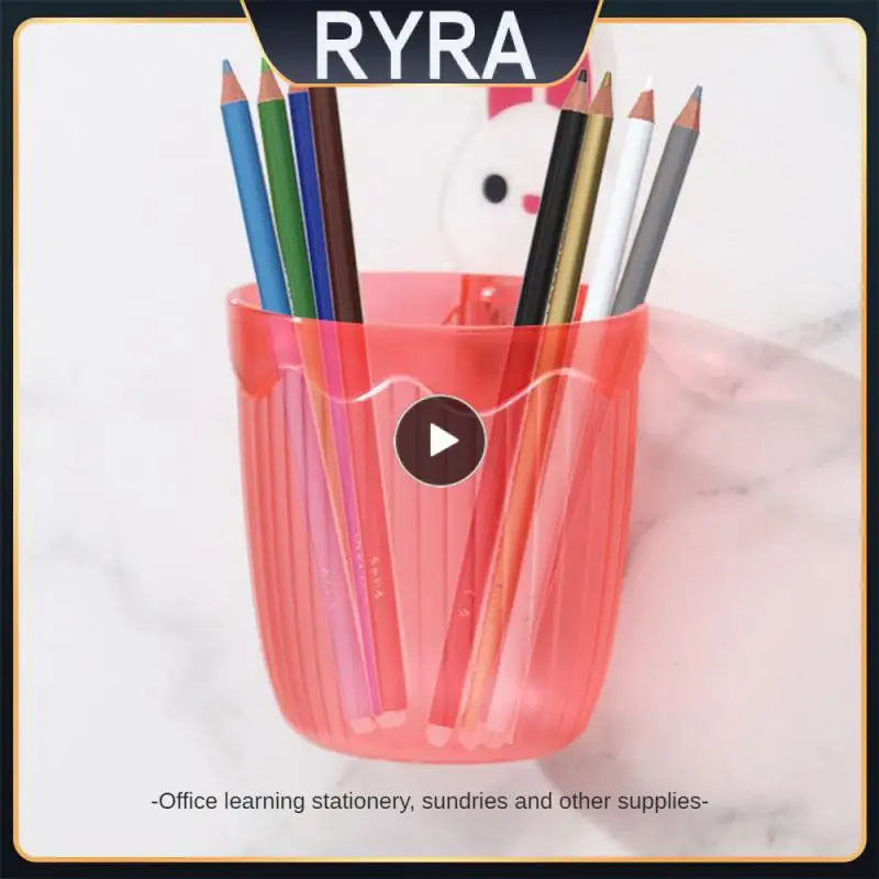 

Drain Rack Round Cartoon Appearance Brush Holder Pp No Need To Punch Storage Rack Home Storage Wall-mounted Storage Rack Blue