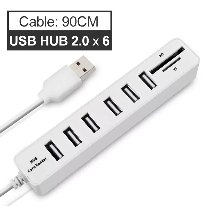 

USB-концентратор 3,0, разветвитель с несколькими USB-портами и микро-зарядкой