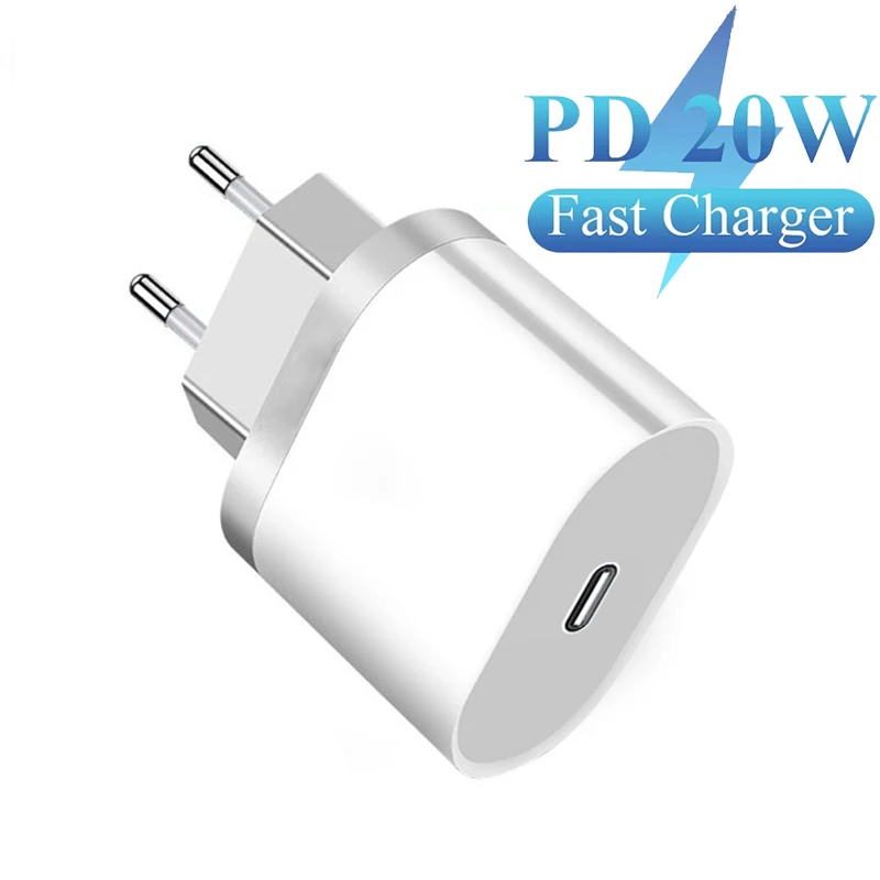 

PD 20W Charger For iPhone 13 12 Pro Max Mini Fast Charging For Samsung Xiaomi 18W USB Type C Mobile Phone Charger EU US Adapter