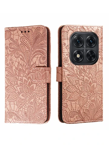 Чехол-кошелек для Xiaomi Redmi Note 14 Pro Plus 5G Note 13, цветочный флип-книжка, кожаная подставка для телевизора с слотом для карт, фоторамка