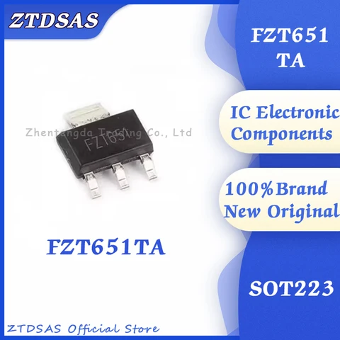 Транзисторы FZT651TA Triode SOT223 NPN FZT651, 10 шт
