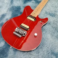 best selling electric guitar burgundy body instrument double vibrate vintage piano 22