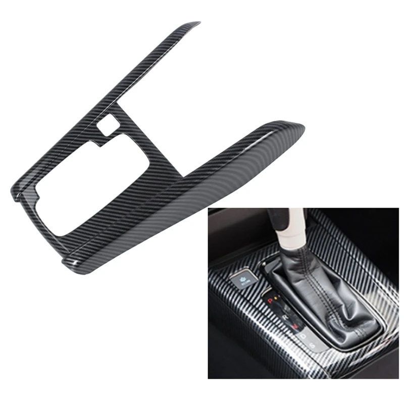 

Carbon Fiber Car Gear Shift Frame Cover Trim Decor Sticker for Honda FIT JAZZ 2021