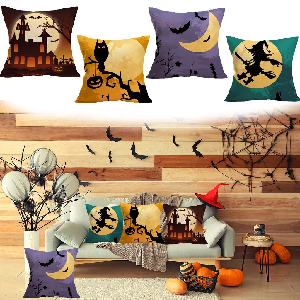 

Наволочка Подушка 4 Хэллоуин покрывало для кровати детали для диванной подушки в комплекте наволочки для малышей Чехол для мальчиков