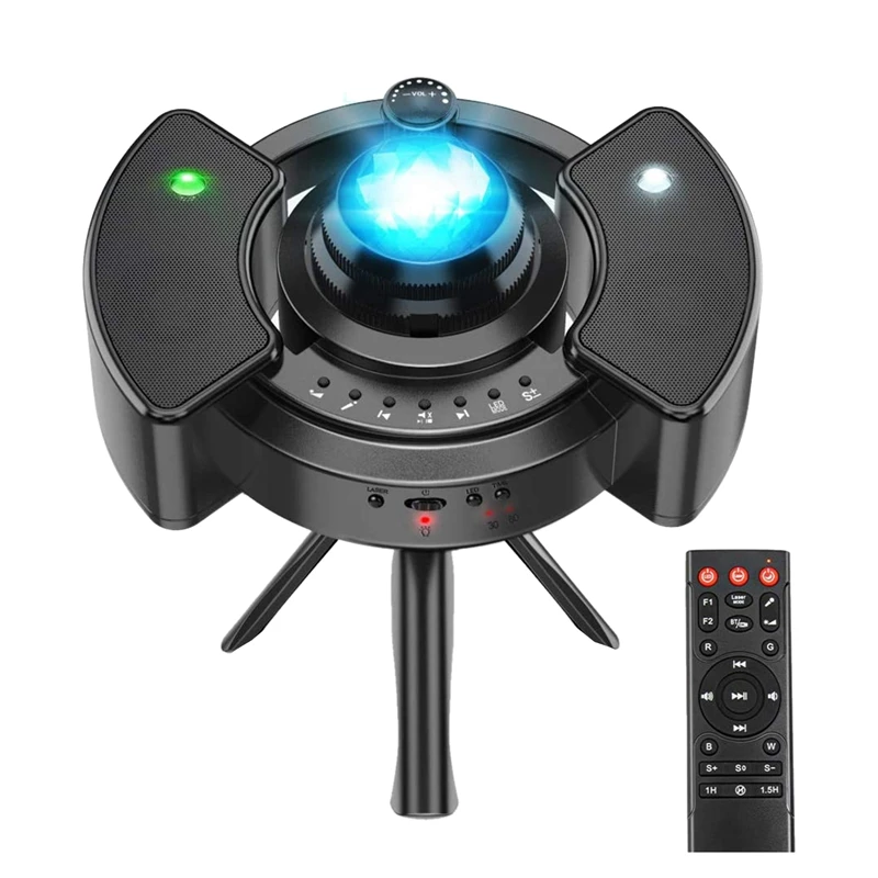 

LED Galaxy Star Projector Light, Night Light Projector Is Silent And With A Remote Control, Bluetooth Music Player
