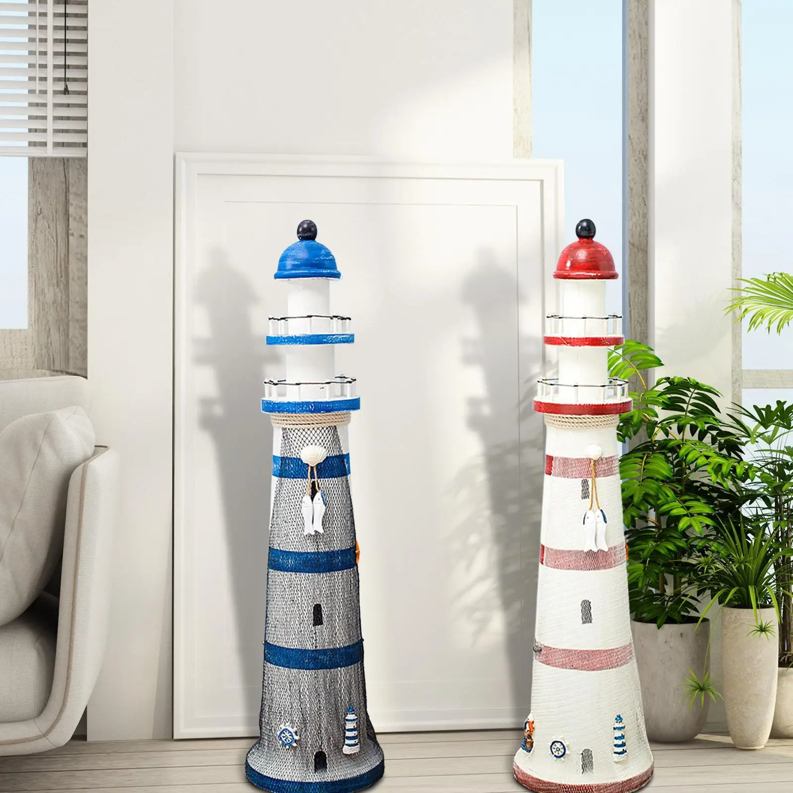 Деревянная статуэтка статуя маяков украшение подарок средиземноморская