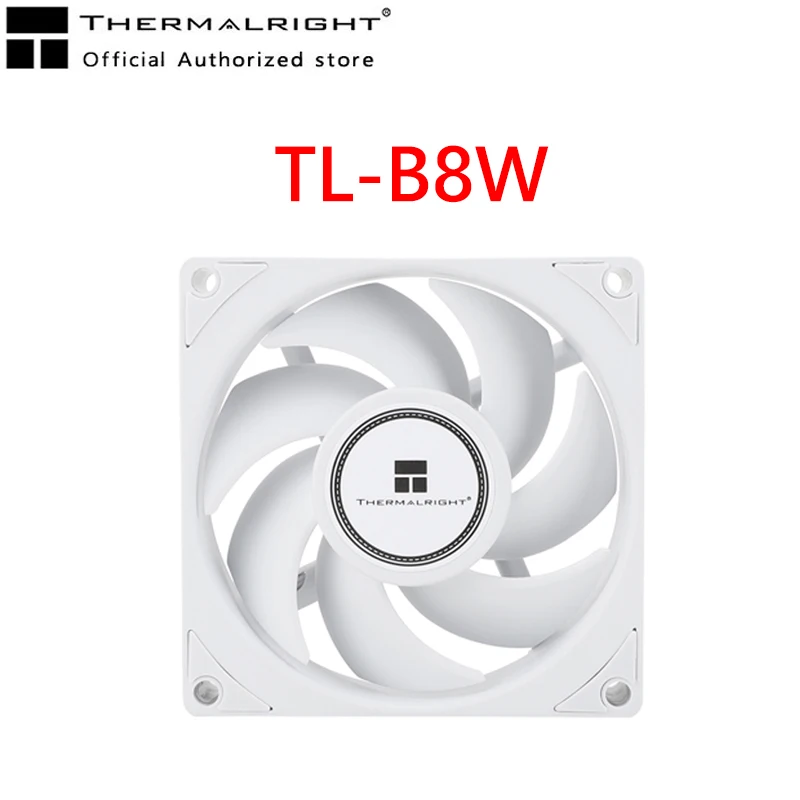 

Thermalright TL-B8W CPU Cooling Fan For Small Case 8cm Radiator 80*80*25mm High Air Volume Silent Fan Case Fan 4PIN PWM