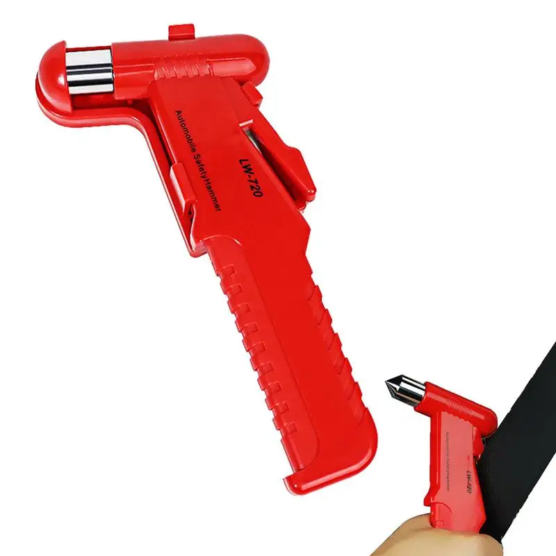 

Safety Hammer And Seatbelt Cutter Car Escape Tool For Emergencies Portable Window Breaking Life Saving Survival Tool For Self