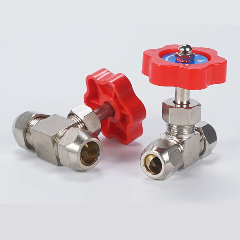 

6mm 8mm 10mm 12mm Hole Dia Orange Plastic Handle Metal High-Pressure Durable Tube Needle Type Globe Valve Small Pneumatic Valve