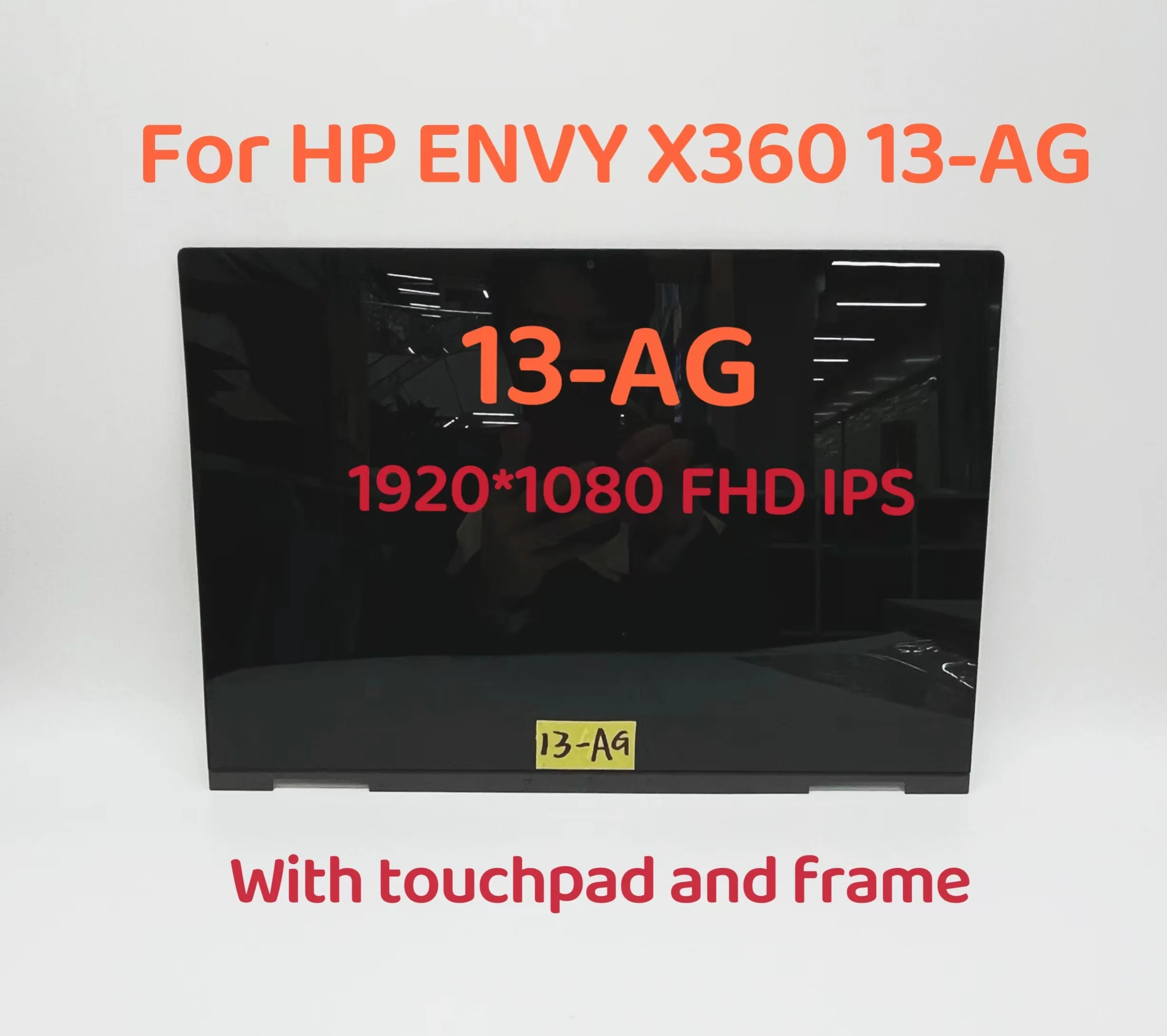FHD 1920*1080 IPS LED LCD Touch Screen Display Assembly +Frame For HP Envy X360 13-AG Series | Laptop