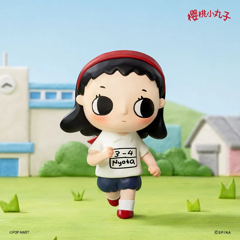 Фото Коллекционные фигурки POP MART Nyota X Chibi Maruko Chan Series 2026: Слепая коробка, игрушки для декора рабочего стола, подарок для фанатов на день рождения №5