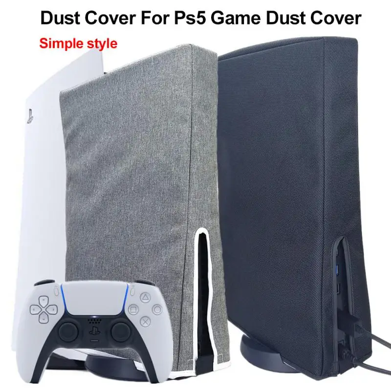 

New Black/Gray Dust Proof Cover Waterproof Anti-scratch Game Protective Outer Casing For PS5 Game Console Sleeve Guard Case